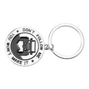 Round Car Key Chain Word Cover for "Don't Follow Me - You Won't Make It"
