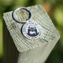 Round Car Key Chain Word Cover for "Don't Follow Me - You Won't Make It"