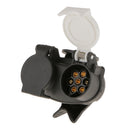 13 pin to 7 pin Twin 12n + 12s Short Towing Caravan Socket Plug Adaptor