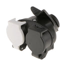 13 pin to 7 pin Twin 12n + 12s Short Towing Caravan Socket Plug Adaptor