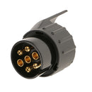 7 pin to 13 pin Twin Short Towing Caravan Socket Plug Adaptor 12V