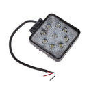 27W LED Spot Work Light Fog Lamp for Offroad Jeep 4WD Boat Truck Square