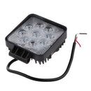 27W LED Spot Work Light Fog Lamp for Offroad Jeep 4WD Boat Truck Square