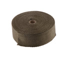 2" Titanium 50Ft Exhaust Header Heat Wrap Tape+6 Stainless Steel Zip Ties Kit