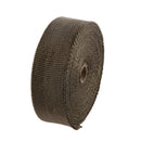 2" Titanium 50Ft Exhaust Header Heat Wrap Tape+6 Stainless Steel Zip Ties Kit