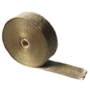 2" Titanium 50Ft Exhaust Header Heat Wrap Tape+6 Stainless Steel Zip Ties Kit