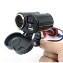 Waterproof 12V Motorcycle Car Handlebar Mobile Phone USB Charger