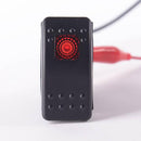 5 Waterproof 12V 20A Bar Rocker Marine Switch Car Boat LED Red Light