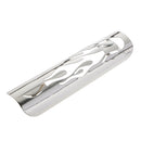 Pierced Flame Exhaust Pipe Heat Shield Cover Guard For Harley Cruise White