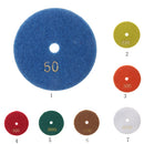 4500 Max RPM High Efficiency Sharp Wear-Resistant Granite Marble Stone Corners Polishing Pads 300 Grits 8cm