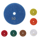 4500 Max RPM High Efficiency Sharp Wear-Resistant Granite Marble Stone Corners Polishing Pads 500 Grits 8cm