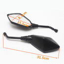 Turn Signal Black Mirrors for Motorcycles Sport Street Bike for Kawasaki