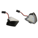 2pcs White Mirror Puddle Lights LED Lamp For VW EOS GTi Jetta Passat Car