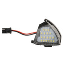 2pcs White Mirror Puddle Lights LED Lamp For VW EOS GTi Jetta Passat Car