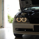 2x Car 6000K White 5W Angel Eyes Ring LED HeadLight For BMW E39 E53 E60 E61