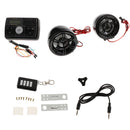 Motorcycle ATV Waterproof 3inch Handlebar Audio Stereo Speaker Kit with Remote Controller