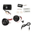 Motorcycle ATV Waterproof 3inch Handlebar Audio Stereo Speaker Kit with Remote Controller