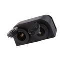 Twin way 12v in Car Boat Aux Socket Motorbike Cigarette Adapter Auxillary Dash