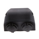 Twin way 12v in Car Boat Aux Socket Motorbike Cigarette Adapter Auxillary Dash
