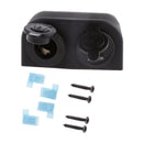 12V-24V Car Cigarette Lighter + Blue LED Dual USB Port Charger Socket Adapter