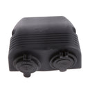 12V-24V Car Cigarette Lighter + Blue LED Dual USB Port Charger Socket Adapter