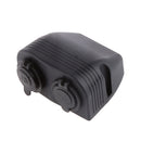 12V-24V Car Cigarette Lighter + Blue LED Dual USB Port Charger Socket Adapter