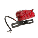 Black 12V 35W Accessory Metal Brake Tail Lamp Light for Halley Motorbike Motor