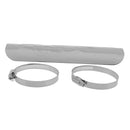 Electroplate Exhaust Pipe Heat Shield with Clamps for Harley