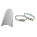 Smooth Exhaust Pipe Heat Shield Cover Guard For Harley Cruise White 22cm