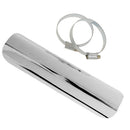 Smooth Exhaust Pipe Heat Shield Cover Guard For Harley Cruise White 22cm