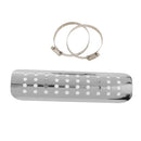 Pierced Exhaust Muffler Pipe Heat Shield Cover Guard For Harley Cruise White