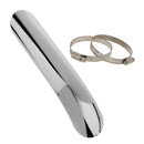 Smooth Exhaust Pipe Heat Shield Cover Guard For Harley Cruise White 27cm