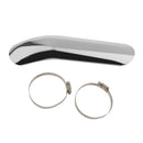 Smooth Exhaust Pipe Heat Shield Cover Guard For Harley Cruise White 27cm