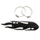 Flame Exhaust Muffler Pipe Heat Shield Cover Guard For Harley Cruise Black
