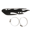 Flame Exhaust Muffler Pipe Heat Shield Cover Guard For Harley Cruise Black