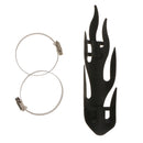 Flame Exhaust Muffler Pipe Heat Shield Cover Guard For Harley Cruise Black