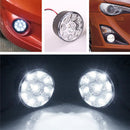 Universal 9LED Round Daytime Running DRL Car Fog Lamp HeadLight White 2PCS