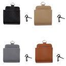 PU Leather Pouch Purse Bag Outlet Storage Bag Hanging Box Car Accessories Black