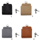 PU Leather Pouch Purse Bag Outlet Storage Bag Hanging Box Car Accessories Black