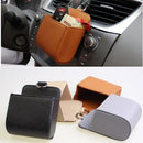 PU Leather Pouch Purse Bag Outlet Storage Bag Hanging Box Car Accessories Beige