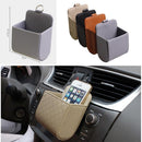PU Leather Pouch Purse Bag Outlet Storage Bag Hanging Box Car Accessories Beige