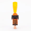 Universal 12V LED Orange Light Lamp Rocker Switch 3 Pin ON-OFF Indicator Light