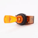 Universal 12V LED Orange Light Lamp Rocker Switch 3 Pin ON-OFF Indicator Light