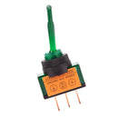 Universal 12V 20A Spot Light Rocker Switch for Car Automobile Truck Green