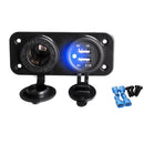 12V Dual USB 2A/1A Car Cigarette Lighter Socket Splitter Car Charger Power Adapter Outlet for Smart phone