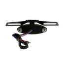 12V Motorcycle ATV License Plate Holder LED Tail Rear Brake Bracket Lamp