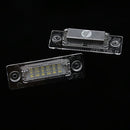 Pair Bright 24-LED License Number Plate Light Lamp for VW Touran Golf Passat Jetta Caddy T5