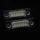 Pair Bright 24-LED License Number Plate Light Lamp for VW Touran Golf Passat Jetta Caddy T5