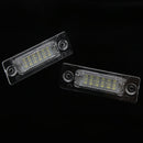 Pair Bright 24-LED License Number Plate Light Lamp for VW Touran Golf Passat Jetta Caddy T5