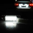 Pair Bright 24-LED License Number Plate Light Lamp for VW Touran Golf Passat Jetta Caddy T5